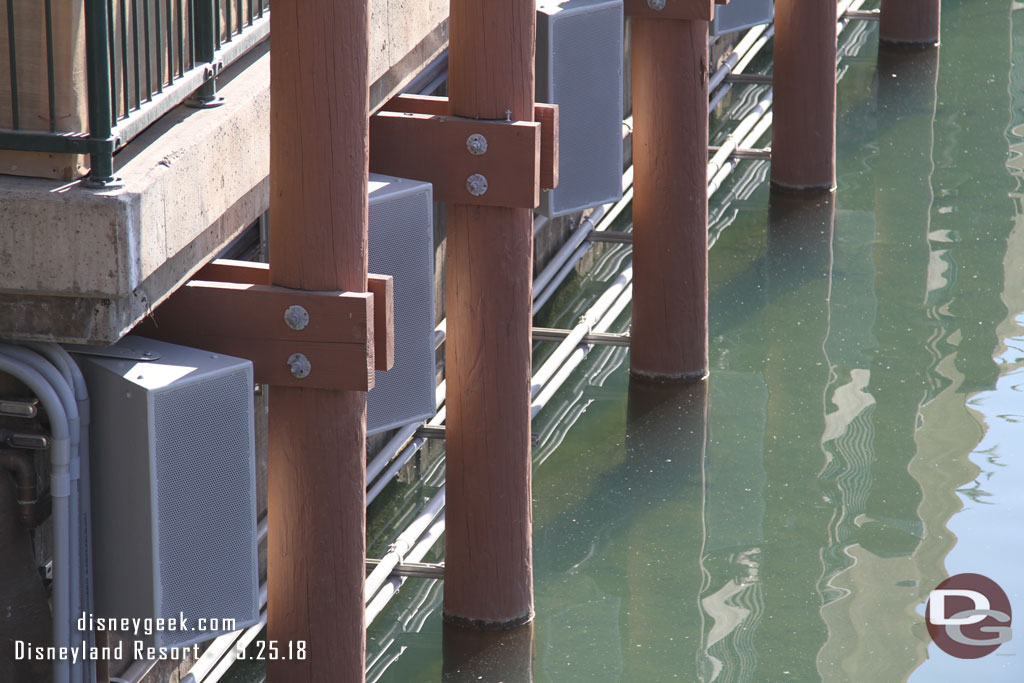 The speakers for the coaster launch look new or repainted. 