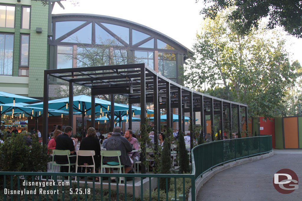 The first part of the Naples Ristorante E Bar has opened and the walls have shifted to be around the former entrance.