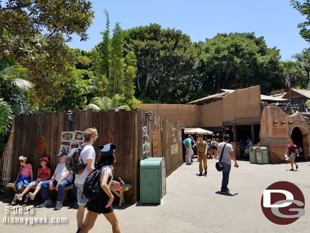 The Tropical Hideaway construction continues.  The old Oasis entrance structures have been removed.