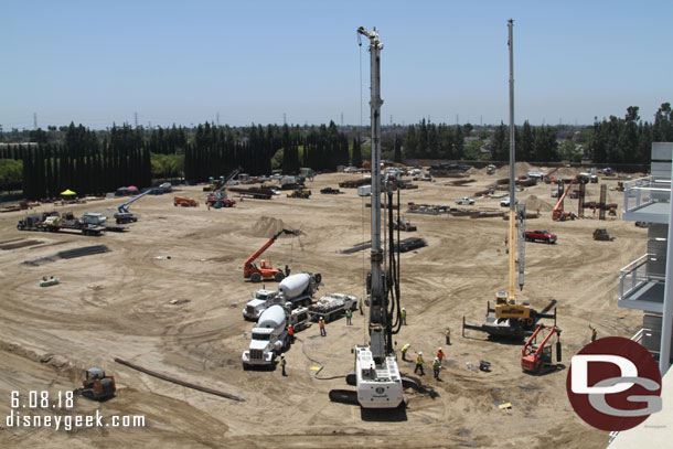 Looking back at the site from near the elevator.