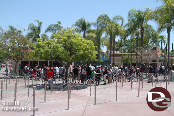 Healthy lines for afternoon at the ticket booths.  Still surprised these get so long with online ordering now.  If you want to save time use the online purchase. You can buy almost every type of ticket that way.  One exception are Premier Passes.