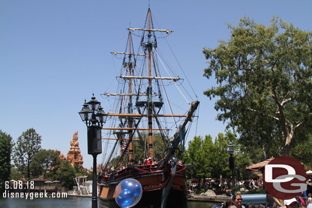 The Rivers of America were busy today with the Columbia and Canoes in operation along with the Mark Twain and Island Rafts.