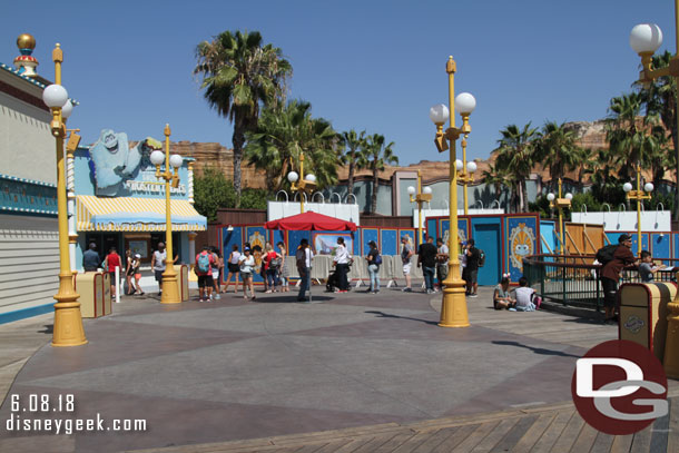 The pier was closed just past the ice cream shop until 6pm today.