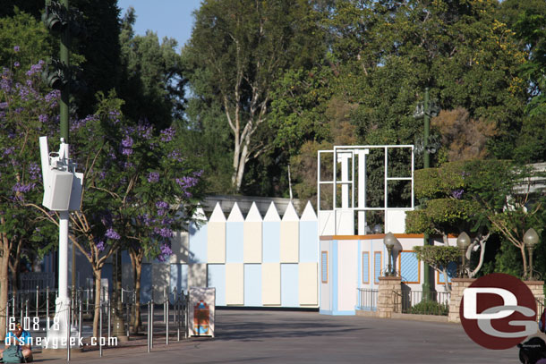 Not a lot of visible progress on the parade gate work.