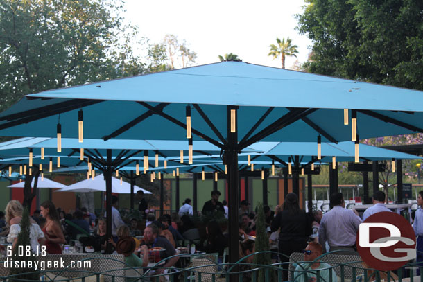 The recently opened patio area of Naples.  The lights jumped out to me today.