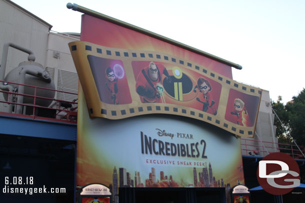 Incredibles 2 preview in Hollywood Land.