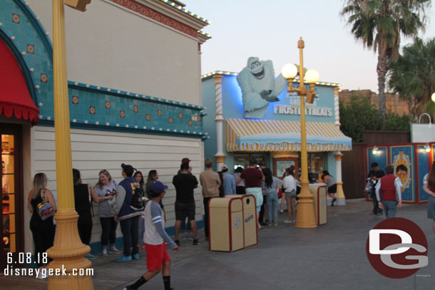 Ice cream line ran toward Knick's tonight.