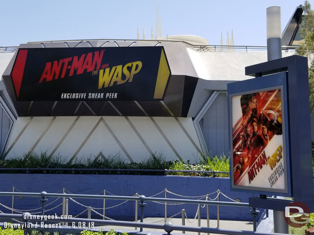 A new sneak peek for Ant-Man and the Wasp opened today in Tomorrowland replacing the Path of the Jedi film.