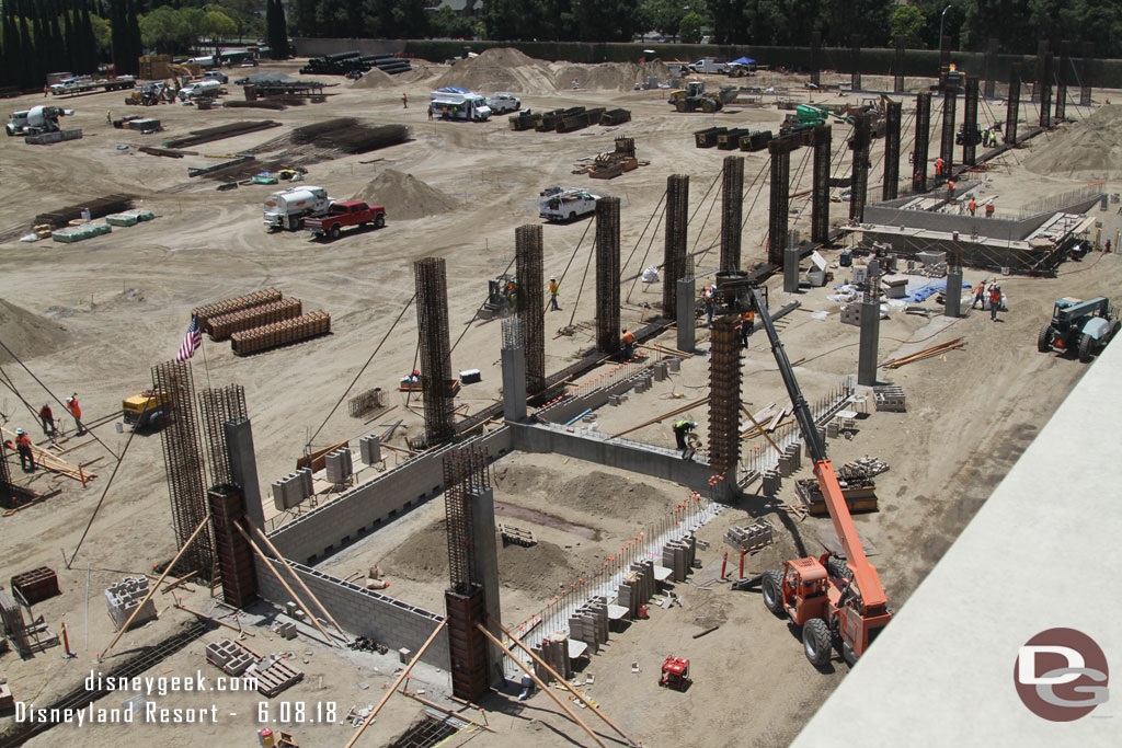 Looking back at the ramps.  Looks like the driveway will be on the right and then you swing over to the ramp to/from the floor.