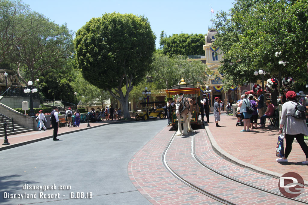 Stepping onto Main Street USA this afternoon.