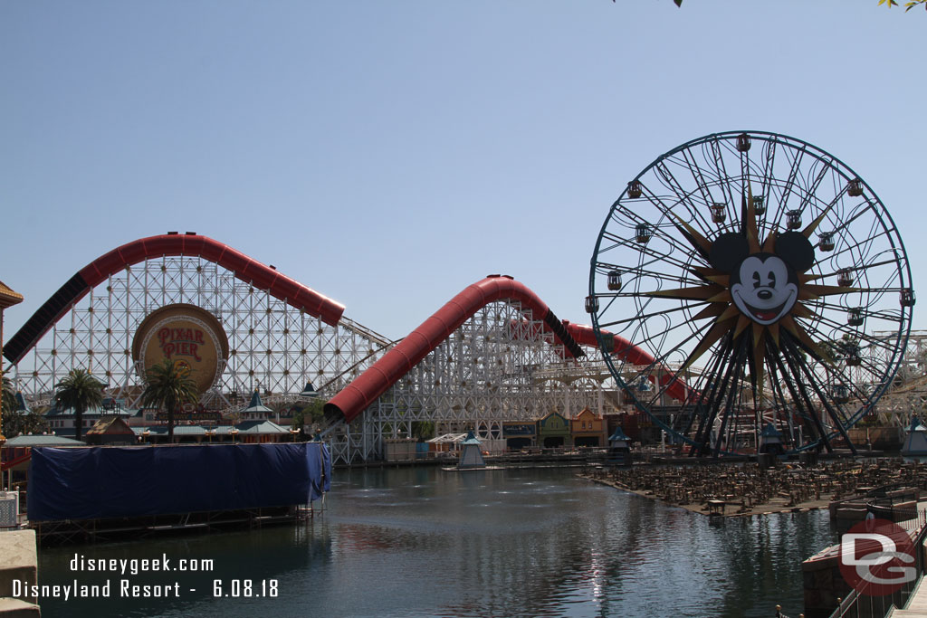 Almost all the scaffolding is now down from the coaster.