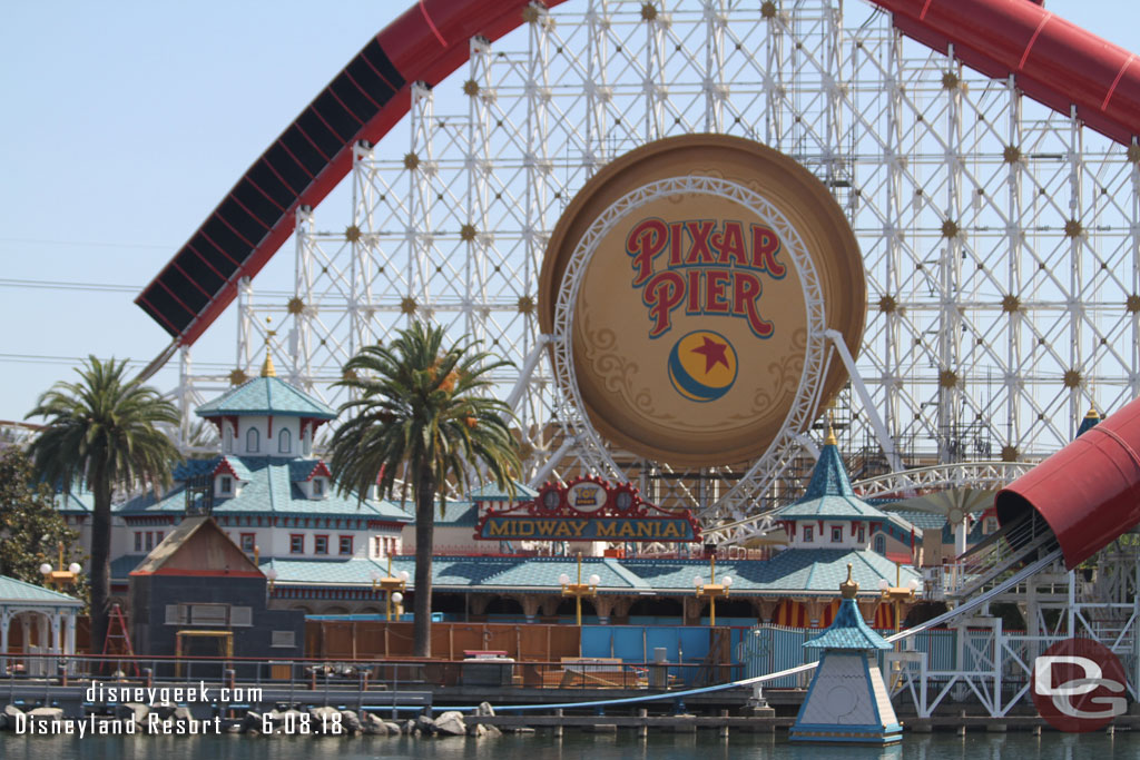 The Midway Mania! sign from Paradise Park.