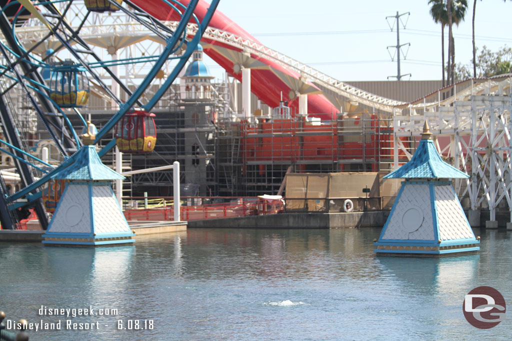 The gift shop facades are moving along.. but not a lot of time to finish them.