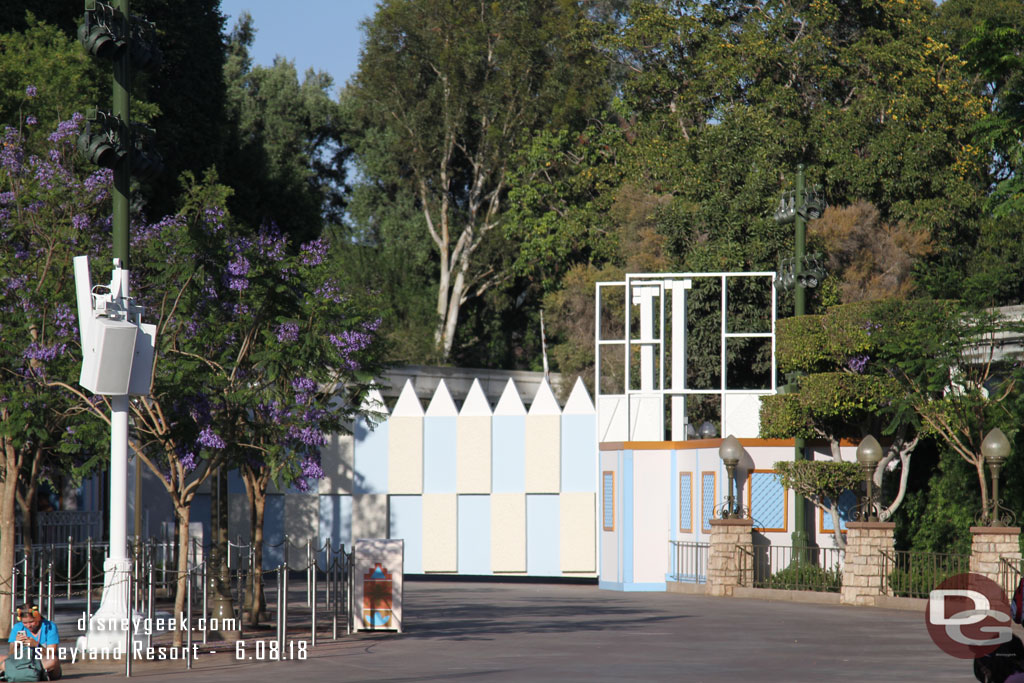 Not a lot of visible progress on the parade gate work.