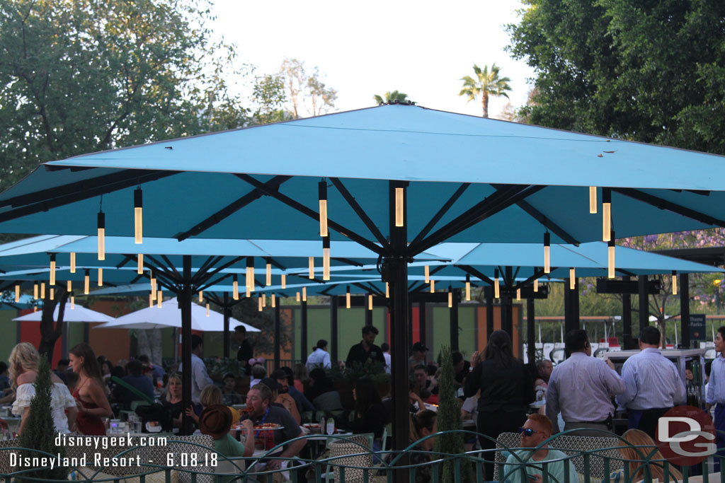 The recently opened patio area of Naples.  The lights jumped out to me today.