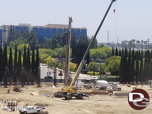 More columns rising on the far side parallel to Magic Way.