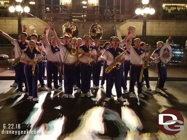 I then moved to Town Square for a final performance from the 2018 All-American College Band to wrap up my evening.