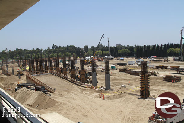 The two ramps continue to grow and more columns are up throughout the project.