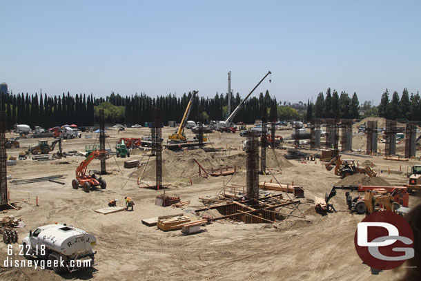 Looking back across the project from near the elevator.