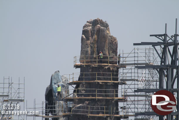 Scaffolding / toothpicks are slowly being removed from some of the original spires.