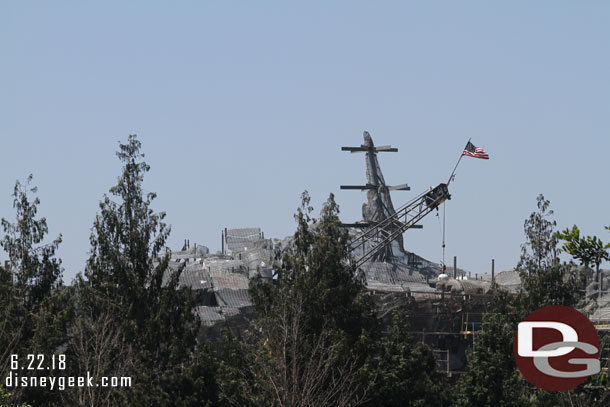 A check of Star Wars: Galaxy's Edge work from the Mark Twain top deck.