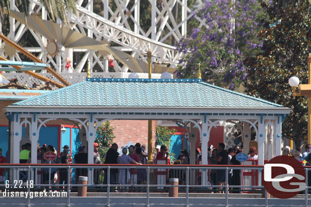 A look at the FastPass distribution area.  Looks to be for both Incredicoaster and Toy Story.