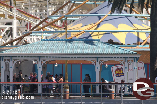 In the Background the Carousel which will not be returning until 2019.