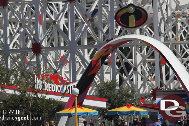 Incredibles archway and coaster sign