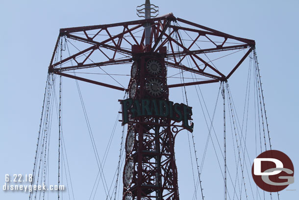 The Zephyr sign was altered several weeks ago.. the Pier text was removed.  Wonder if Park text is coming?