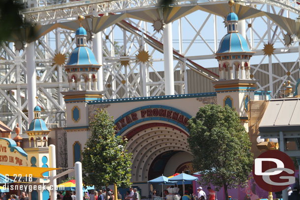 The band shell where the Pixarharmonic Orchestra now performs.