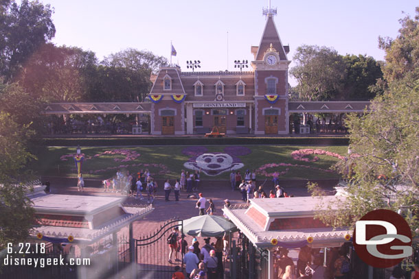 Disneyland Entrance from the Monorail.