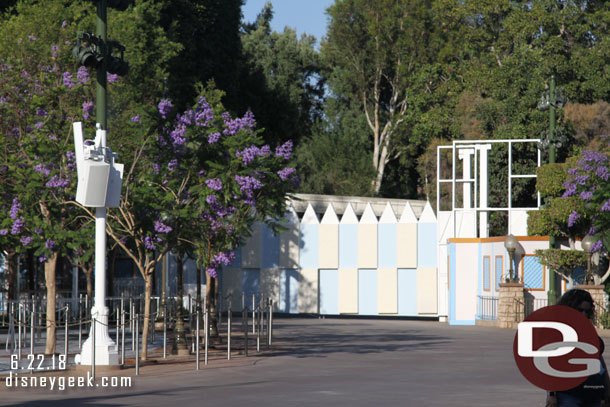 No visible progress on completing the parade gate.