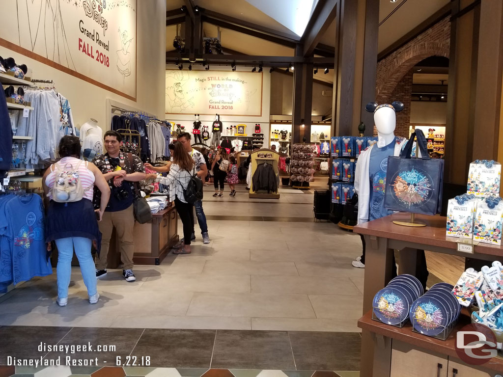 The wall on the left divides the active work site from the open store.  Same location as before, we are just on the other side now.