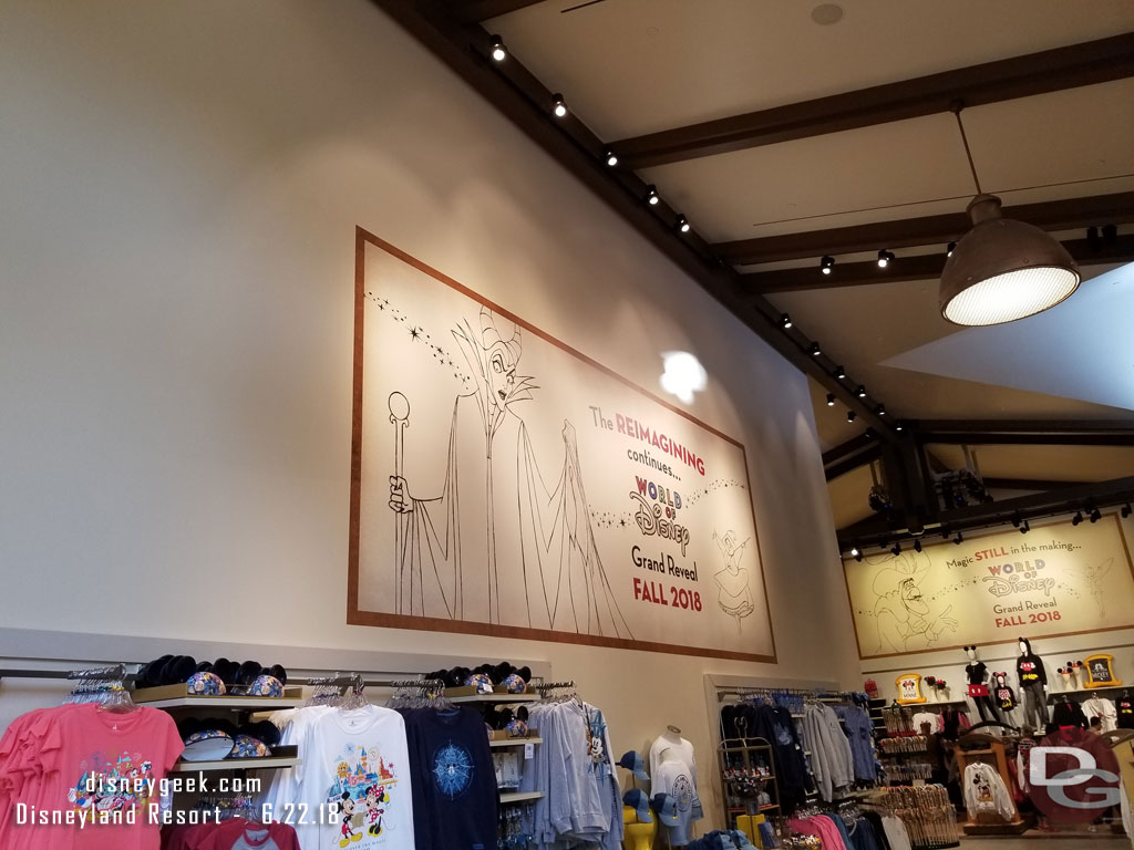 Large signs up throughout saying the grand reveal is Fall 2018, so the store is still a work in progress.