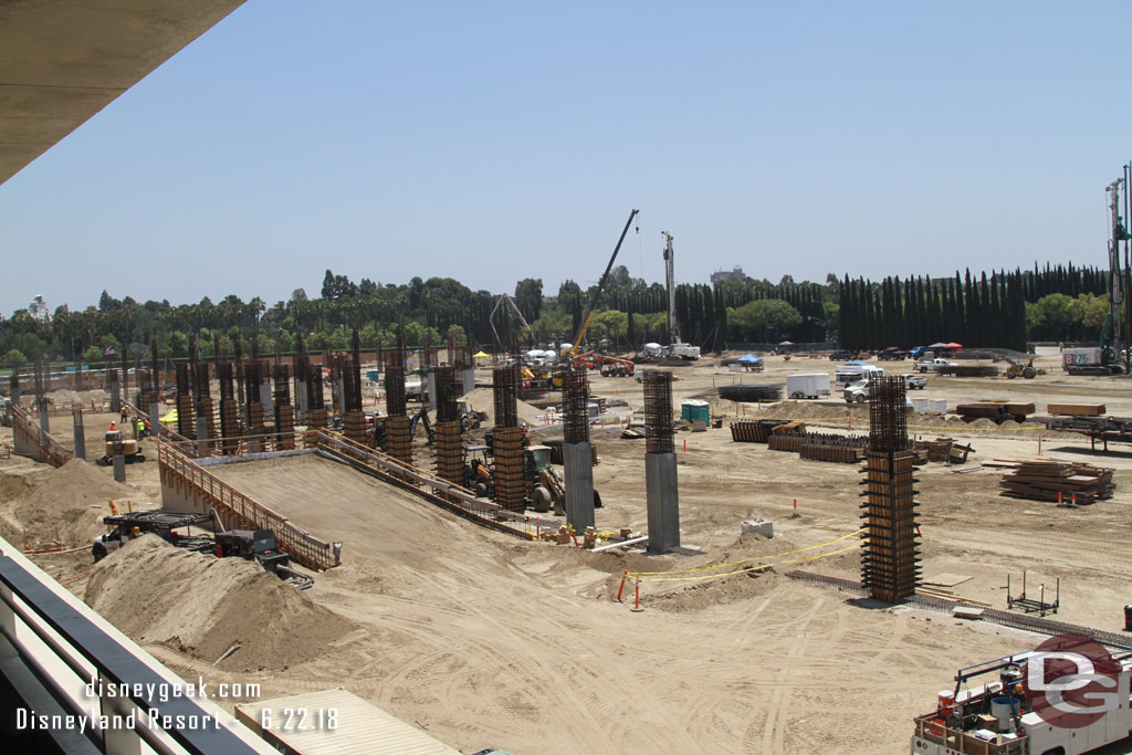 The two ramps continue to grow and more columns are up throughout the project.