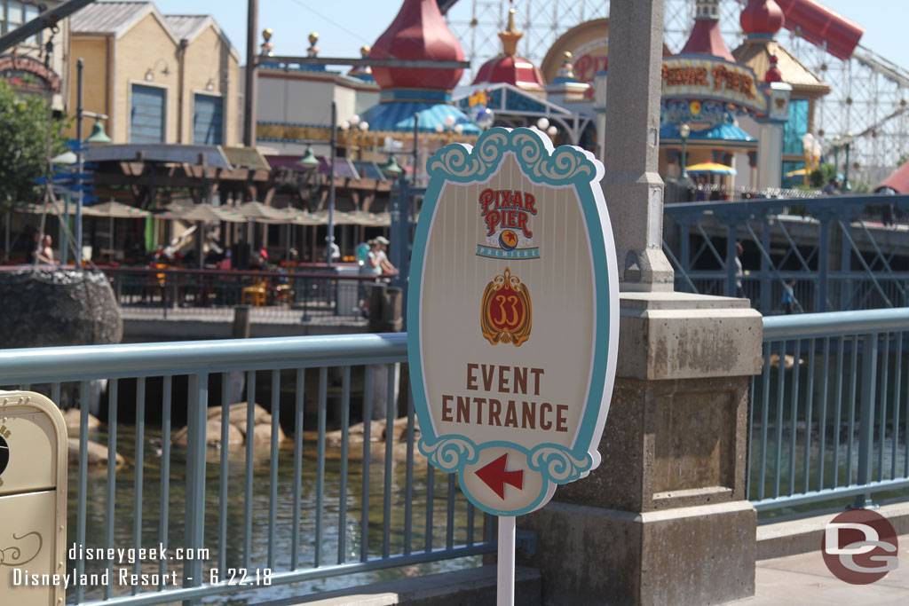 Club 33 was also having an event today.