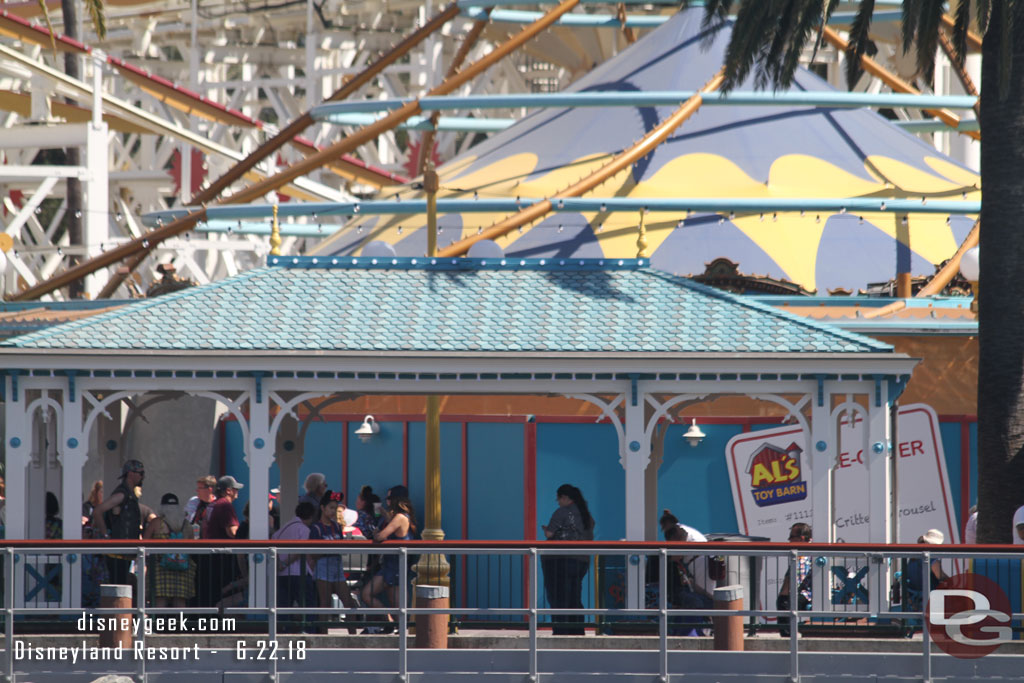 In the Background the Carousel which will not be returning until 2019.