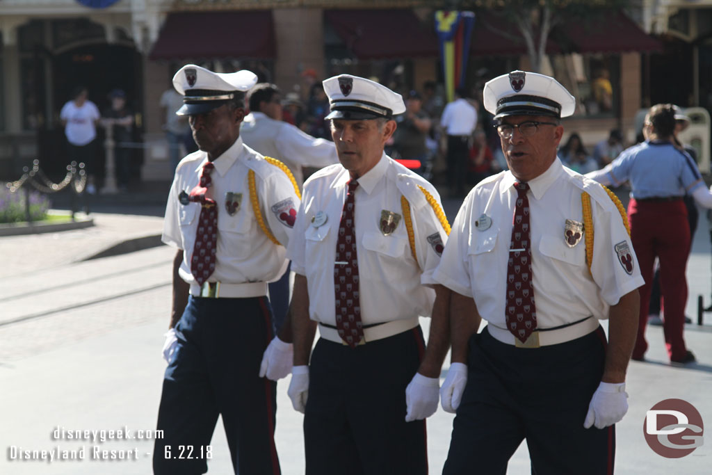 Over to Disneyland for the nightly Flag Retreat.