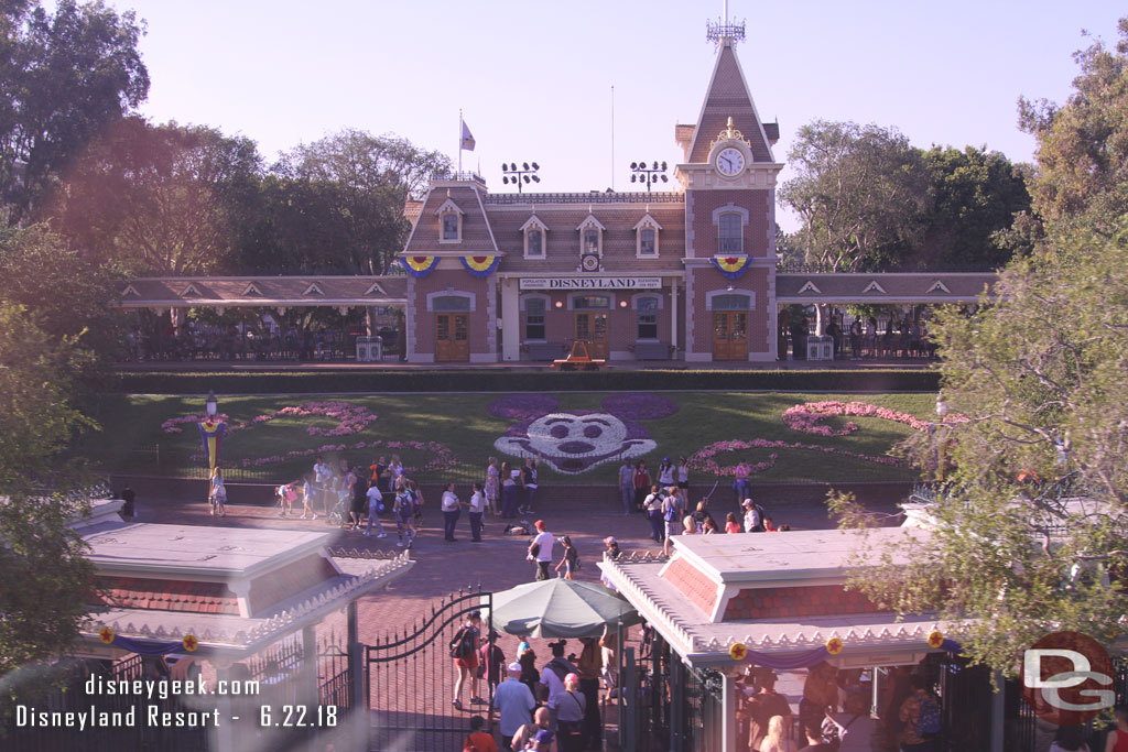 Disneyland Entrance from the Monorail.