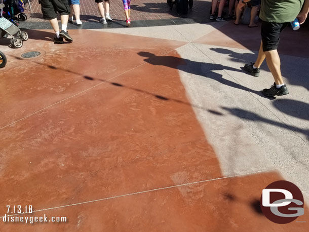 Still working on the concrete in Pixar Pier.