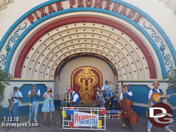 Pixarmonic Orchestra had a hard time keeping an audience in the afternoon heat with no shade.