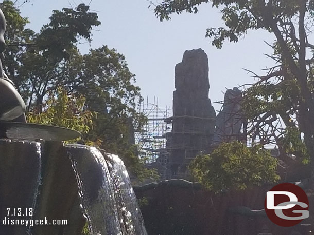 Star Wars: Galaxy's Edge spires from Toon Town