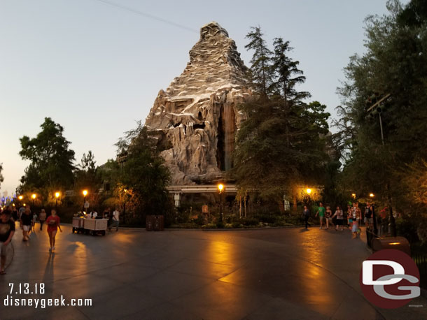 Walking by the Matterhorn.