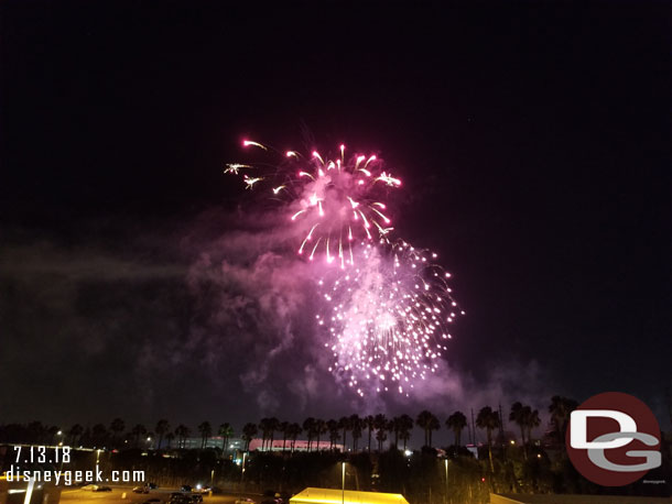 Closed out my visit with Together Forever Fireworks from the Mickey and Friends parking structure.