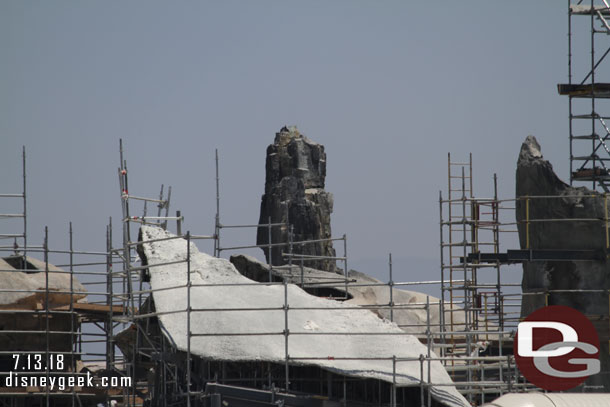 Another spire in the distance that is now scaffolding free.