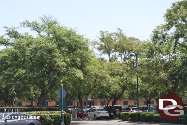 Another set of construction office trailers is now onsite for the hotel project. These are in a blocked off portion of the parking lot closer to Rain Forest Cafe.