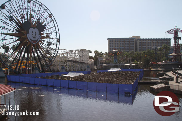 More pictures of the World of Color platform.