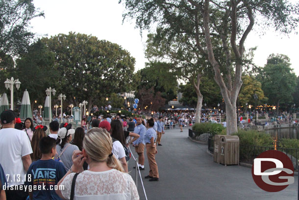 New Orleans Square was busy as usual thanks to Fantasmic roping off a large portion of the walkways.