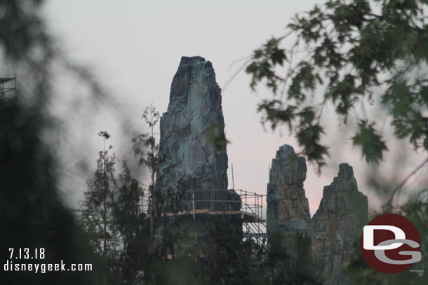 The spires have a variety of colors and textures across the range.