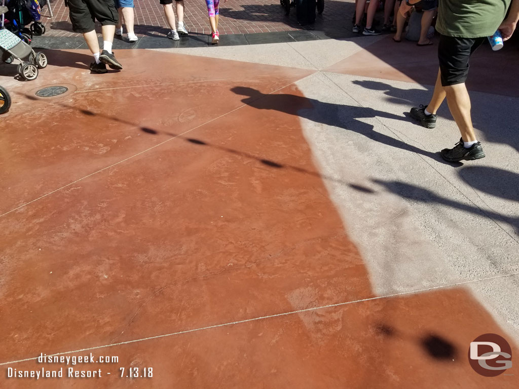 Still working on the concrete in Pixar Pier.